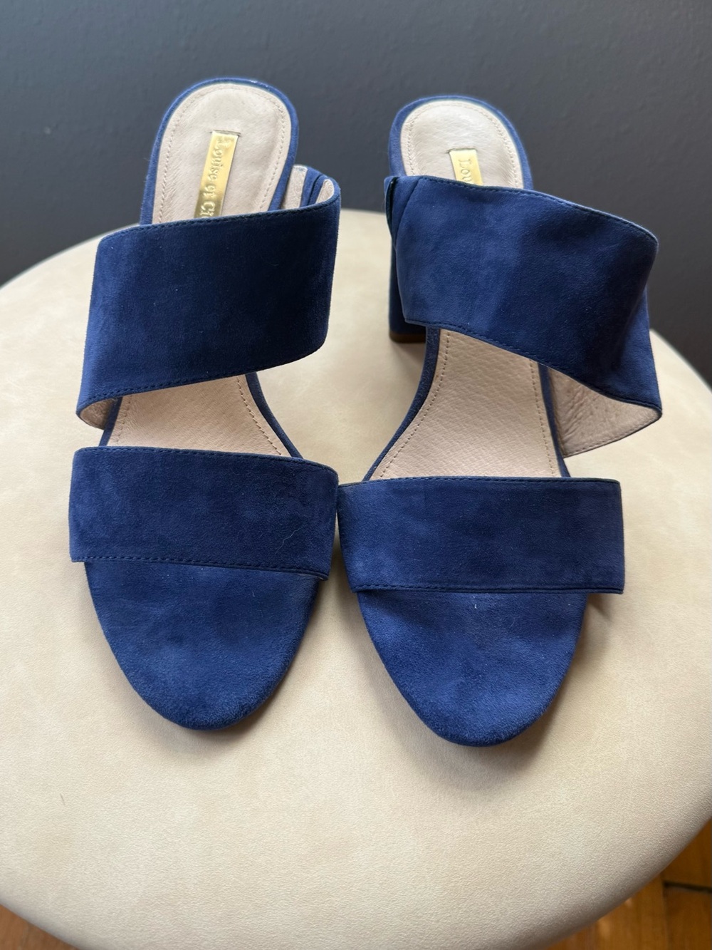 Louise et Cie Suede Double-Band heels